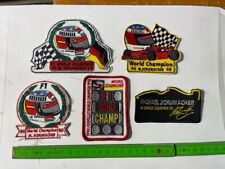 Michael Schumacher Ferrari F1 5er Aufnäher,  Sponsoren Aufbügler, Patch Sticker