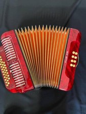 HOHNER  Club III M- diatonisch- Stimmung C/F- neu gestimmt - neu gereinigt -rot