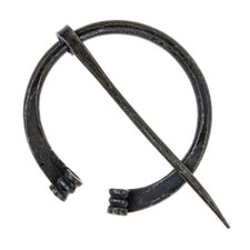 Wikinger Hufeisenfibel Ringfibel Mittelalter Eisenfibel geschmiedet LARP - 5,5cm