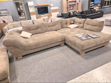 Eck Sofa, L-Sofa B/H/T 346x90x221cm mit Kissen