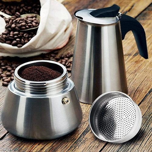 Edelstahl espressokocher - edelstahl,