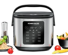 Rommelsbacher Multi Reiskocher MRK 950 Reis Kochtopf Dampfgarer Edelstahl 860 W