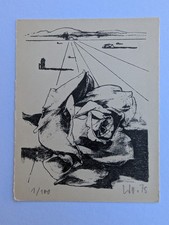 Womacka, Walter (1925 - 2010) "Rose"  Lithografie, sogniert 1975
