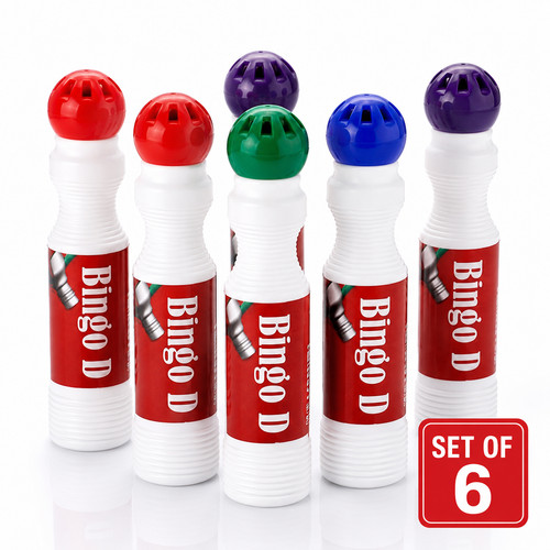 Bingo tupfer 6er - set, farben