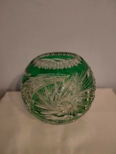 Nachtmann Kugelvase Grün Überfangglas