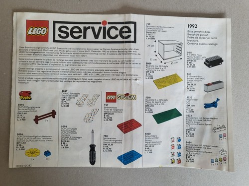 Lego service heft einzelteile - heft,