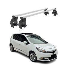 Menabo Dachträger für Renault Grand Scenic mk3 2013-2016 FL 50kg Stahl Silber 2x