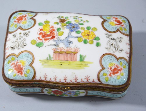 Chantilly porzellan tabakdose - tabakdose,