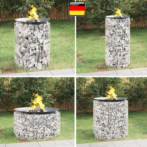 Gabionen feuerstelle steinkorb - feuerstelle,