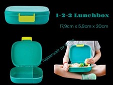 Tupperware 1-2-3 Lunchbox Brotdose Brotbox Vesperbox mit Unterteilung Lunchdose