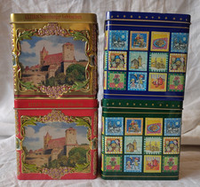 Vintage - 4 Blechdosen mit