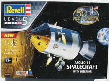 Revell 04829 APOLLO 11 Spacecraft with Interior 1:32 Saturn V Space Bausatz Kit