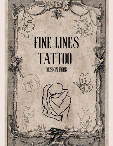 Tattoo design fine line - fine,