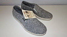 Romika Hausschuhe geschlossen grau, ungefüttert Gr. 38, weit, beidseitiger Gummi