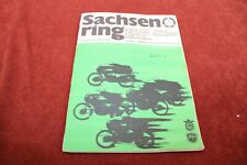 Motorrad Sachsenring Großer Preis der DDR  1972 Programmheft ADMV MZ
