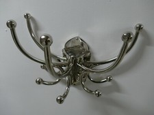 Wandgarderobe edle10 Kleiderhaken Silber Garderobe Jugendstil Antik Wandhaken