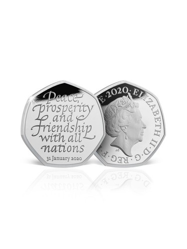 2020 brexit 50p silber - 50p,