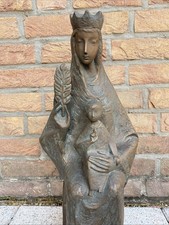 Bronze Werner Franzen Figur Skulptur Maria Madonna Jesuskind Zertifikat sign.