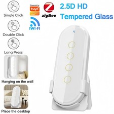 4 Gang Tuya ZigBee Smart Wireless Scene Switch  Tempered Glass Remote Control