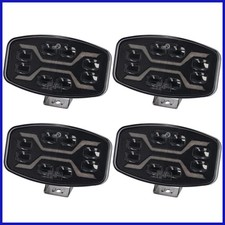 4x LED Fernscheinwerfer 12V 24V Fernlicht mit Positionslicht Blitzlicht LKW PKW