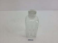 Vorratsgefäß Glas Öl-Flasche von Poncet 1930er J. Pressglas Bauhaus 19cm #259121