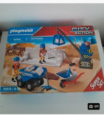 PLAYMOBIL 70513 Baustelle Kran