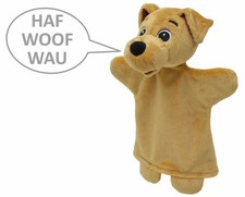 Handpuppe Hund 26 cm, mit
