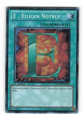 Yugioh E - EILIGER NOTRUF , rymp-de024 Secret Rare deutsch Excellent 1. Auflage