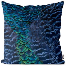 Pfauenfeder Kissenhülle