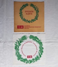 DDR Speisekarte + Deckchen