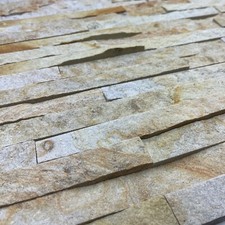 14m2 Naturstein Wandsteine 3cm Klinker Verblender Riemchen Goldbraun gesägt