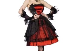 Vampir-Kostüm Gothic-Kleid , Vampir Kostüm Karneval Halloween2XL