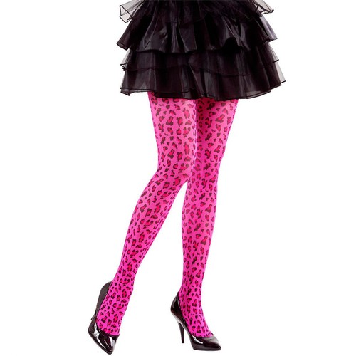 Pinke leopardenstrumpfhose - pinke,