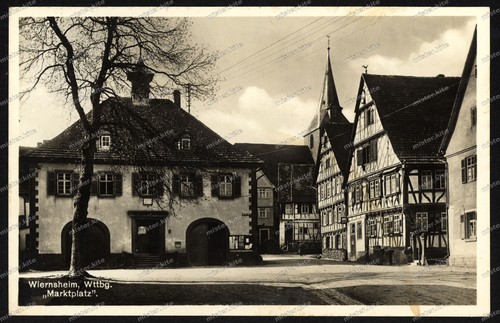 Foto-AK-Wiernsheim-Württember
