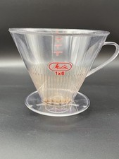 Melitta Kaffeefilter 1x6 | Kunststoff Handfilter transparent | Vintage Classic