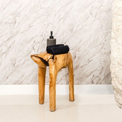 Teakholz hocker cm - teakholz,