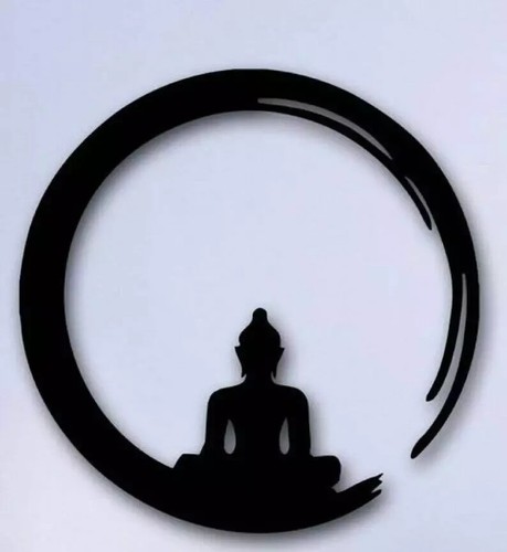 Buddha metall wandbild - buddha,