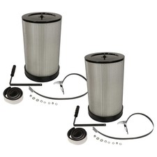 2x Feinstaubfilter für Scheppach 75006000 Absauganlage + Reinigungsbürste
