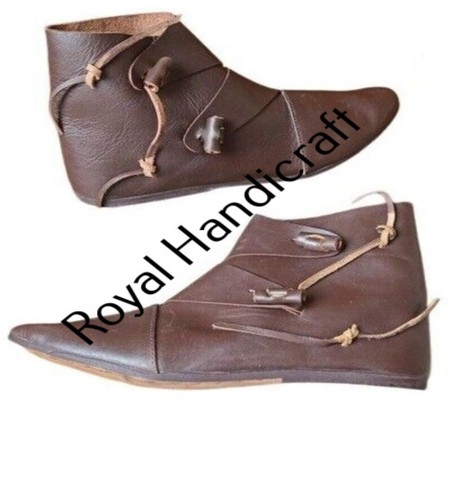 Wikinger leder stiefel - leder,
