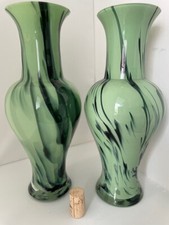 % % % Paar 2 Stück Vase Glas