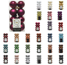 16 Weihnachtskugeln 4cm Kunststoff Christbaumkugeln Christbaumschmuck Glanz matt