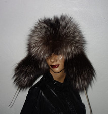 Silberfuchs Pelz Mütze