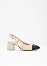 Slingpumps mit Blockabsatz Gr