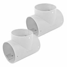 2x T Stück für Warmluftrohre Truma Grau für 65 mm TS für Wohnwagen & Wohnmobil