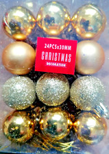24 Baumkugel Kugel gold