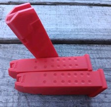 Three Red Glock 17 Dummy