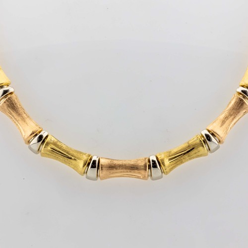 Halskette collier tricolor - halskette,