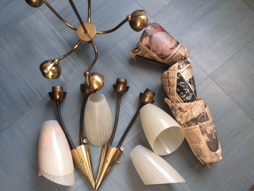 Vintage retro deckenlampe - vintage,