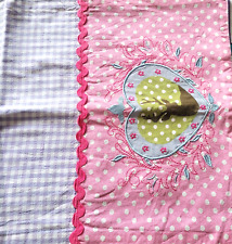 DEKO : lilakarierter/ rosa Tischläufer  Länge ca. 140 x 40 cm ( 34 )