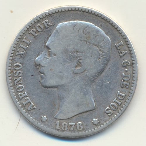 Spanien peseta 1876 alfonso - spanien,